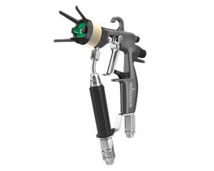 Pistolet AirCoat AC 4600 Pro, avec chapeau d‘air vert, support et buse 11/40