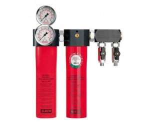 SATA filter 474 tweetraps fijn filter/Actief koolfilter zonder drukregelaar met uitlaatmodule (2 x G 1/4a)