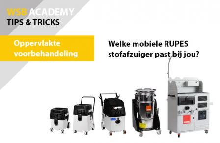 Welke mobiele RUPES stofafzuiger past bij jou?